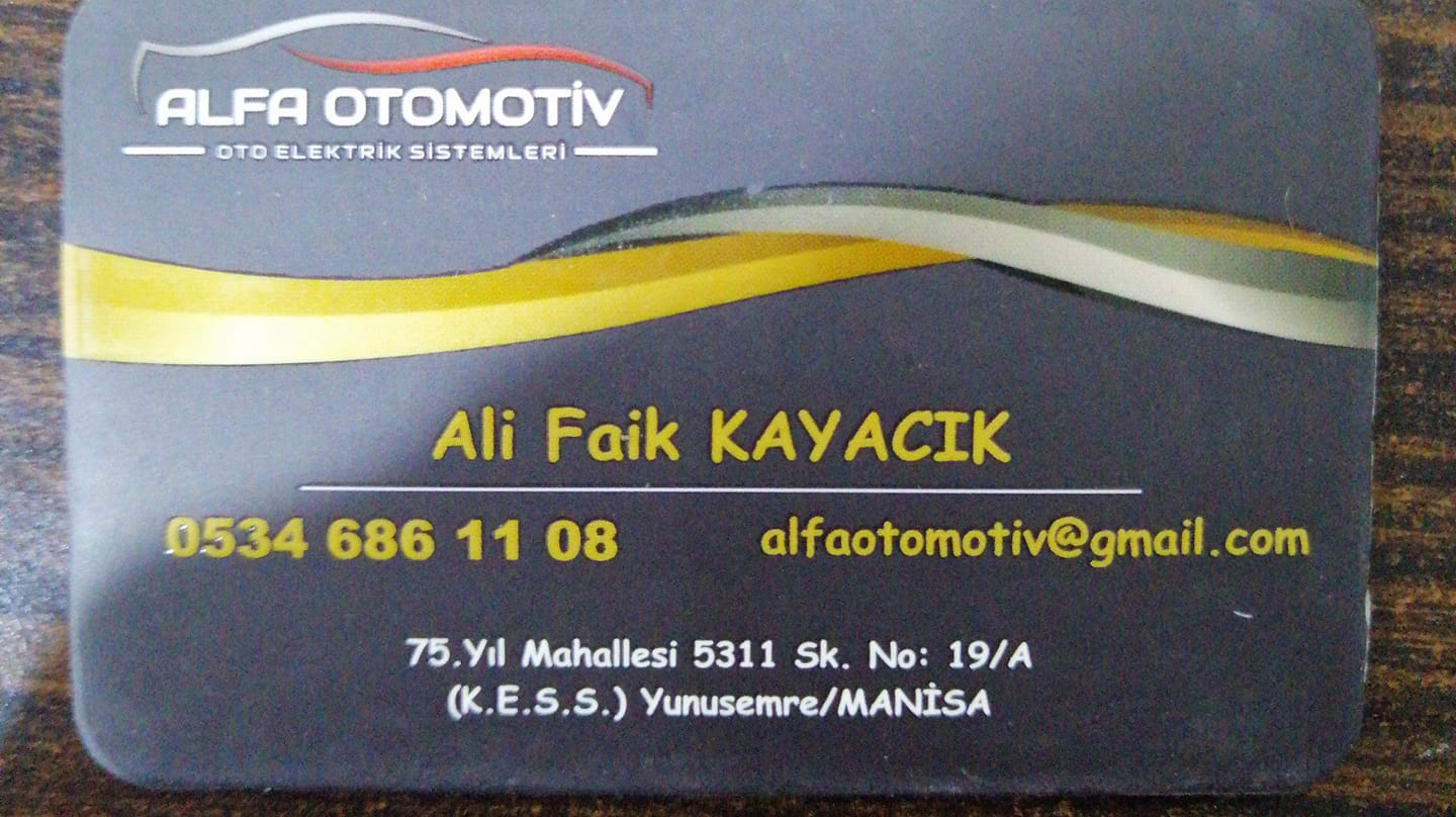 Alfa Oto Elektrik Manisa