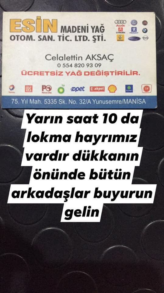 Esin Madeni Yağ